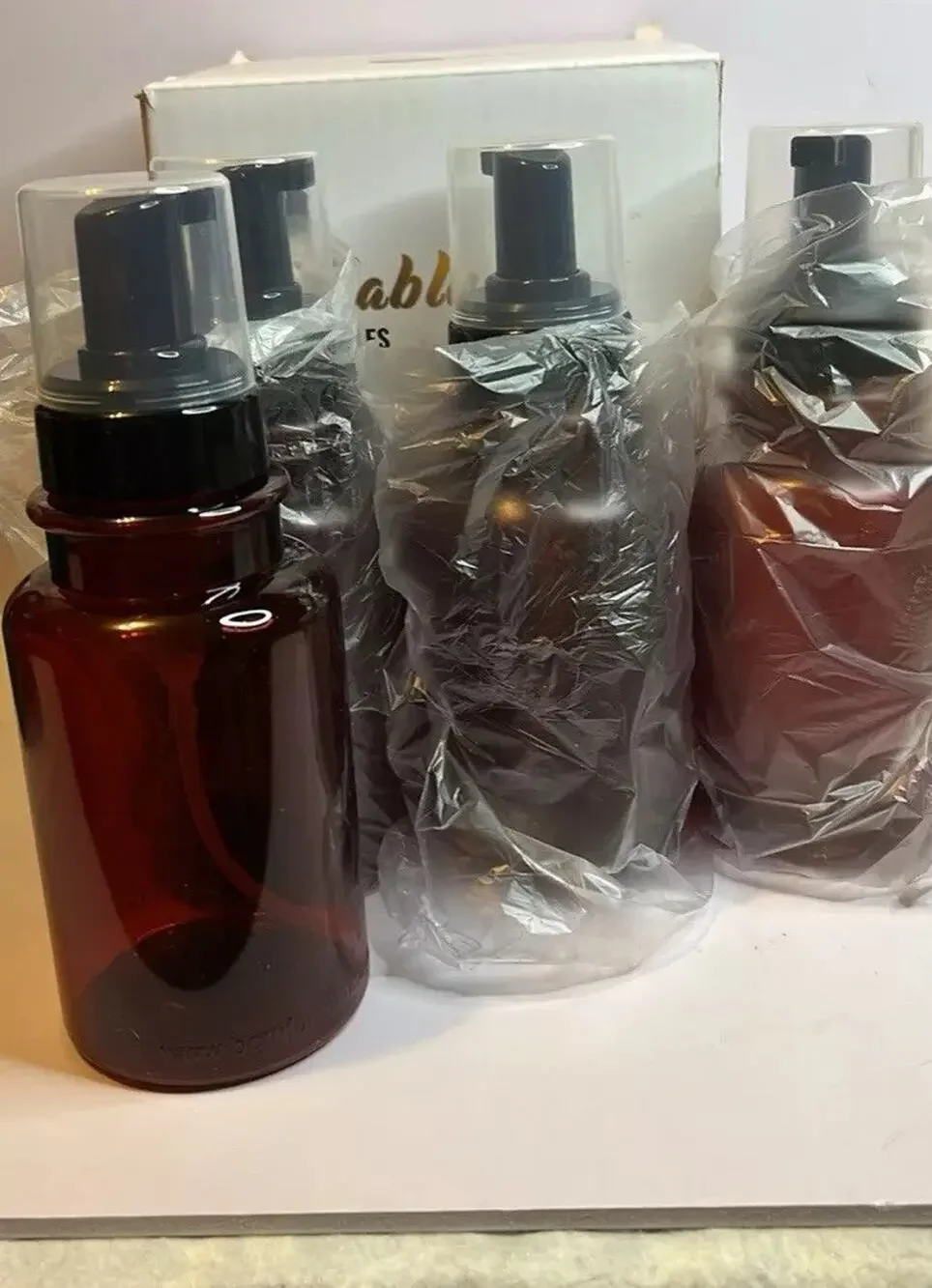 Bottiful Home 4 Refillable plastic bottles 14 ounce New In Box